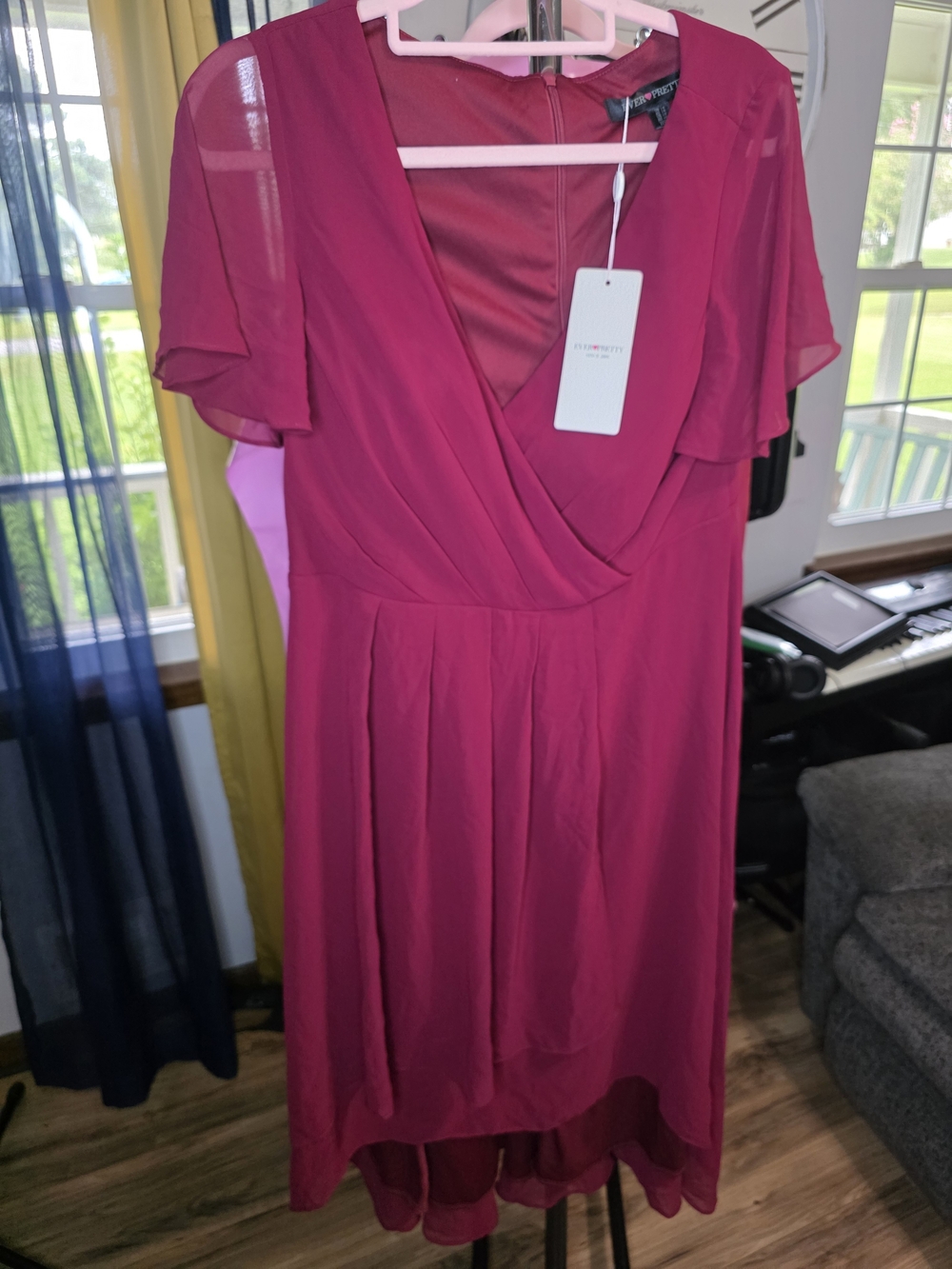 Ever Pretty Fuchsia High-Low Dress